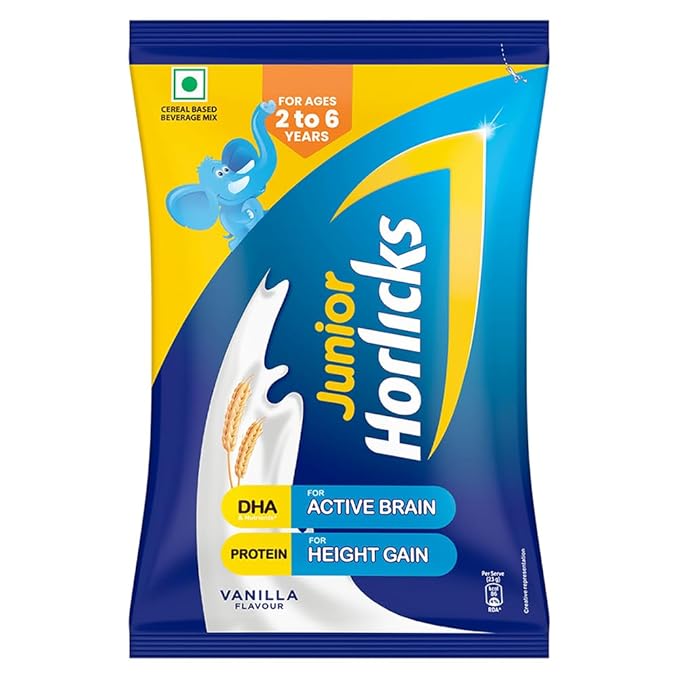 Junior Horlicks Vanilla Flavour 450g Pack